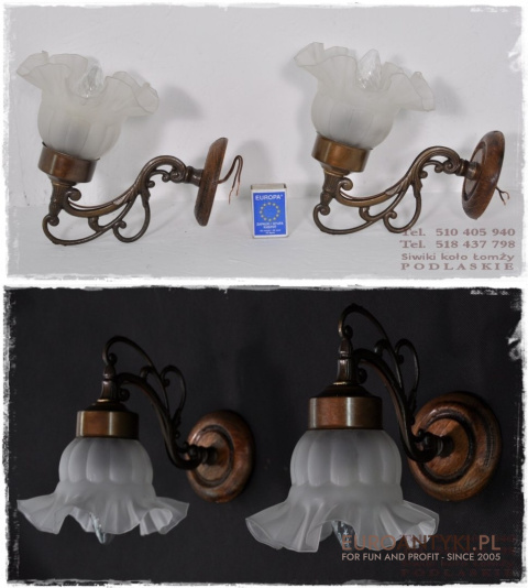 RUSTYKALNE KINKIETY LAMPY LAMPKI NA SCIANE RUSTIC