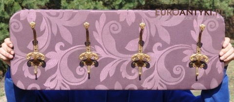 STARA FIOLETOWA GARDEROBA WIESZAK WIESZAKI MOSIADZ