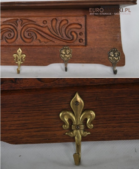 STARA GARDEROBA WIESZAKI HAKI WIESZAK HAK DREWNO