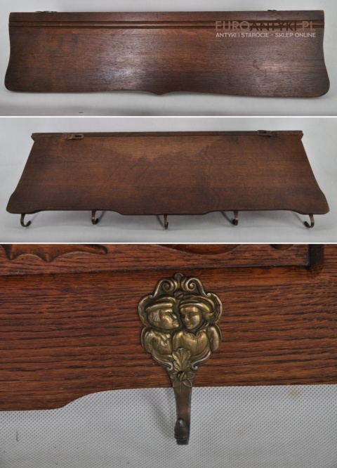 STARA GARDEROBA WIESZAKI HAKI WIESZAK HAK DREWNO