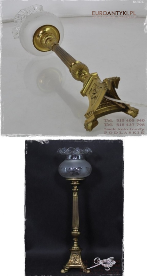 STARA LAMPA LAMPKA Z MOTYWEM JEZUSA JEZUS MARYIA