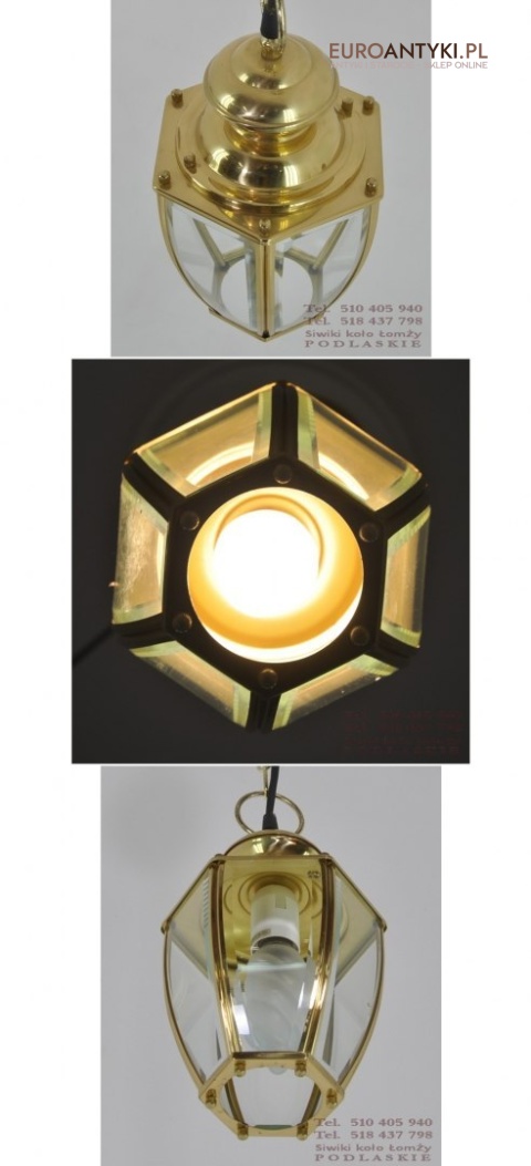 STARA LAMPKA LAMPA SUFITOWA SZLIFOWANE SZKLO