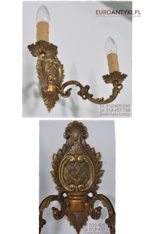 STARY KINKIET MOSIEZNY LAMPKA LAMPA Z LAT 1940