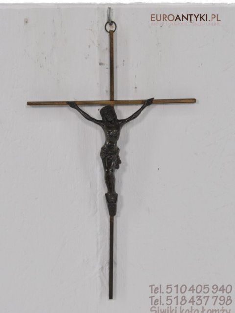 STARY KRZYZYK KRZYZ Z MOSIADZU JEZUS CHRYSTUS inri