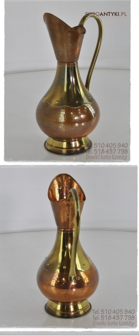 STARY MIEDZIANY DZBANEK FLAKON FLAKONIK ANTYK