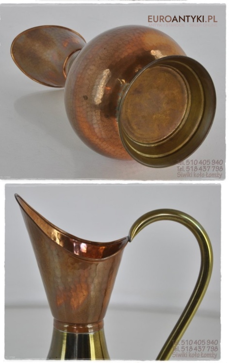 STARY MIEDZIANY DZBANEK FLAKON FLAKONIK ANTYK