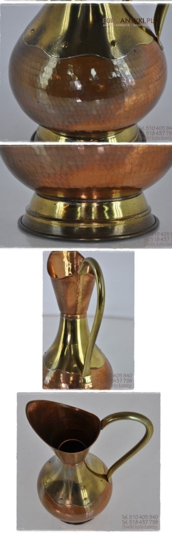 STARY MIEDZIANY DZBANEK FLAKON FLAKONIK ANTYK