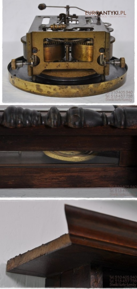 STARY SPRAWNY ZEGAR WISZACY NA SCIANE SCIENNY