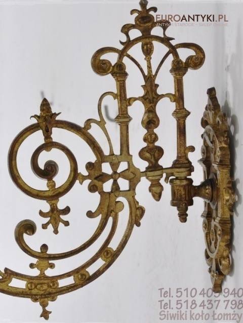 STARY SWIECZNIK Z LAT 1850-1900 ANTYK Z PALACU