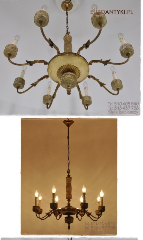 XL DUZY STARY ZYRANDOL GRECKI GRECKIE MOTYWY ANTYK