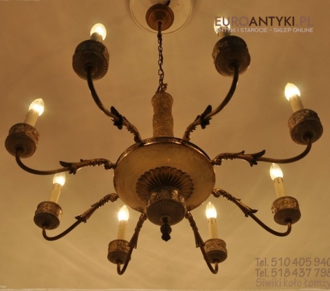 XL DUZY STARY ZYRANDOL GRECKI GRECKIE MOTYWY ANTYK