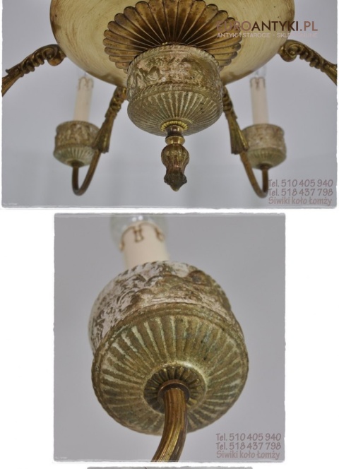 XL DUZY STARY ZYRANDOL GRECKI GRECKIE MOTYWY ANTYK