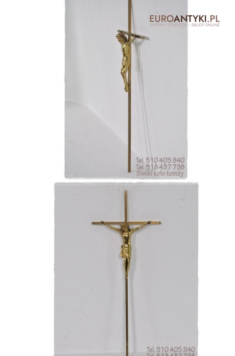 XL STARY KRZYZYK KRZYZ Z MOSIADZU JEZUS CHRYSTUS