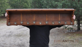 XL STARY RUSTYKALNY WIESZAK DUZA GARDEROBA 141cm