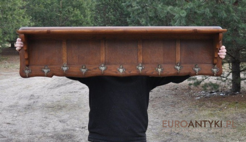 XL STARY RUSTYKALNY WIESZAK DUZA GARDEROBA 141cm