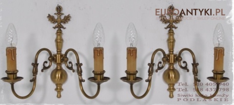 2 STARE RUSTYKALNE KINKIETY LAMPY LAMPKI DO PAJAKA