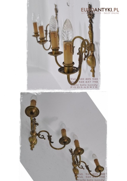 2 STARE RUSTYKALNE KINKIETY LAMPY LAMPKI DO PAJAKA