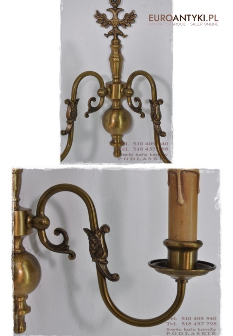 2 STARE RUSTYKALNE KINKIETY LAMPY LAMPKI DO PAJAKA