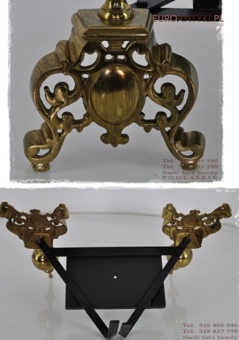 ANTYK ART NOUVEAU STOJAK WKLAD NA DREWNO SECESYJNY