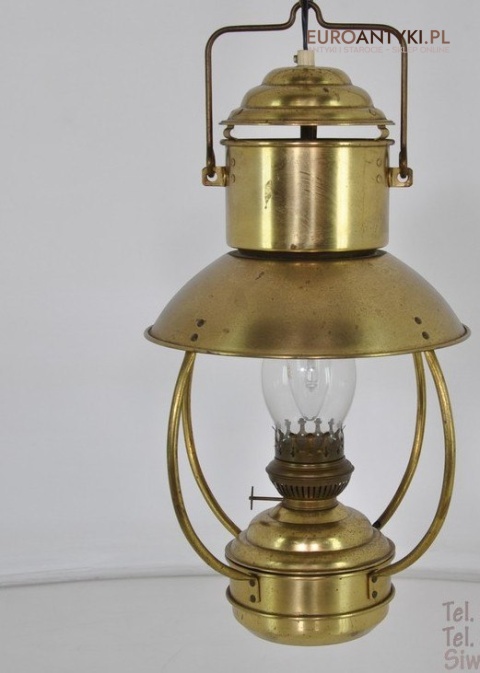 ANTYK STARA LAMPA NAFTOWA PRZEROBIONA NA ELEKTRYKE