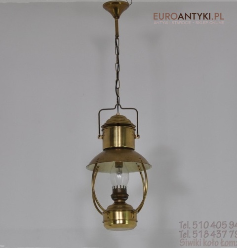 ANTYK STARA LAMPA NAFTOWA PRZEROBIONA NA ELEKTRYKE