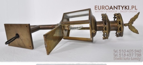 ANTYK STARA LAMPA POWOZOWA kinkiet xl elektryczna