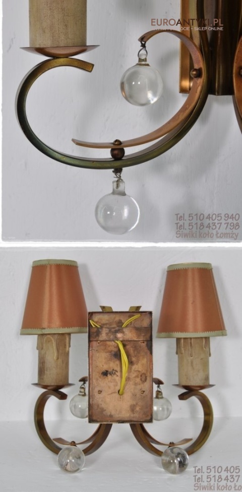 ANTYK STARY KINKIET LAMPKA LAMPA NA SCIANE SCIENNA