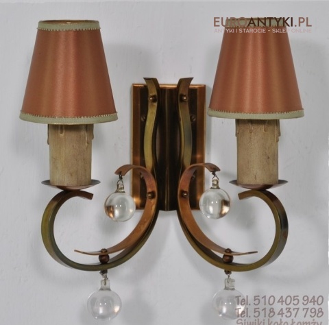 ANTYK STARY KINKIET LAMPKA LAMPA NA SCIANE SCIENNA