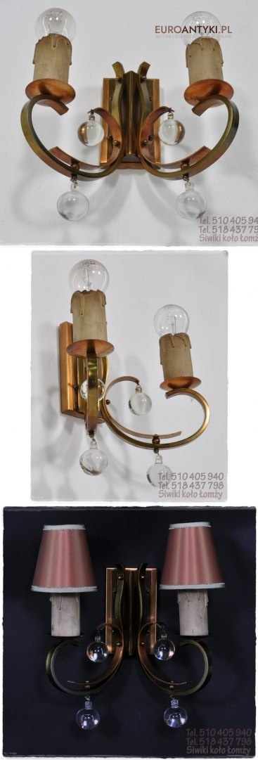 ANTYK STARY KINKIET LAMPKA LAMPA NA SCIANE SCIENNA