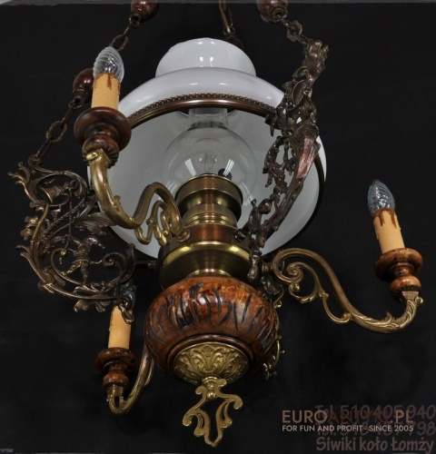 ANTYK STARY ZYRANDOL RUSTYKALNY LAMPA RUSTYKALNA