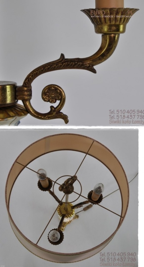 DUZA STARA LAMPA EMPIRE EMPIR WIKTORIANSKA ANTYK