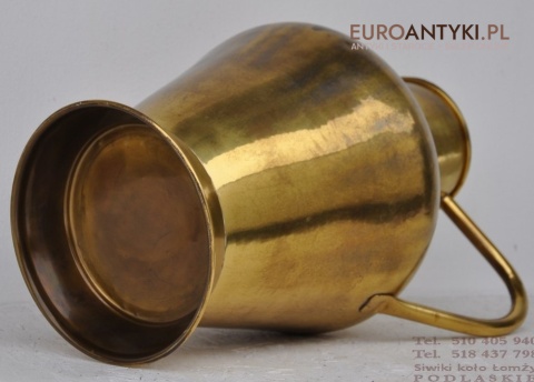 DUZE MOSIEZNE NACZYNIE BANIAK DZBAN Z POKRYWKA XXL