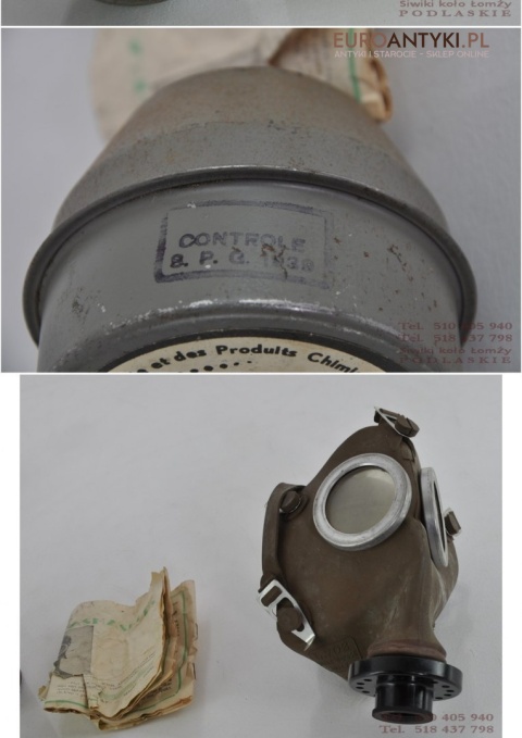 FRANCJA MASKA PRZECIW GAZOWA L.702 MODELE DEPOSE