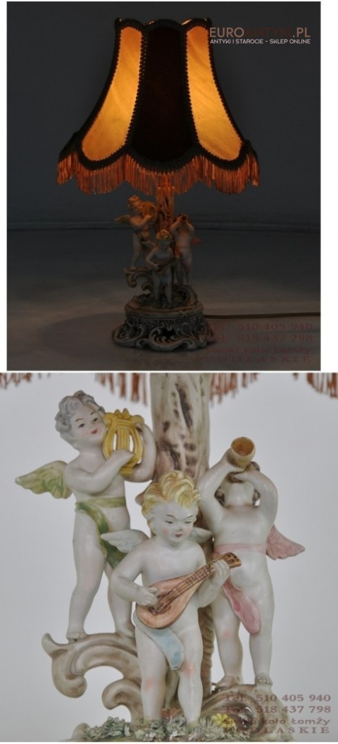 LAMPKA LAMPA BABCINA Z ANIOLKAMI ANIOLKI