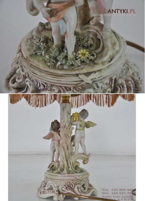 LAMPKA LAMPA BABCINA Z ANIOLKAMI ANIOLKI