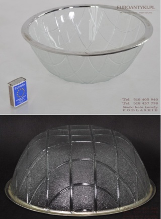 POLMISEK MISA SZKLANA PATERA SZLIFOWANE SZKLO