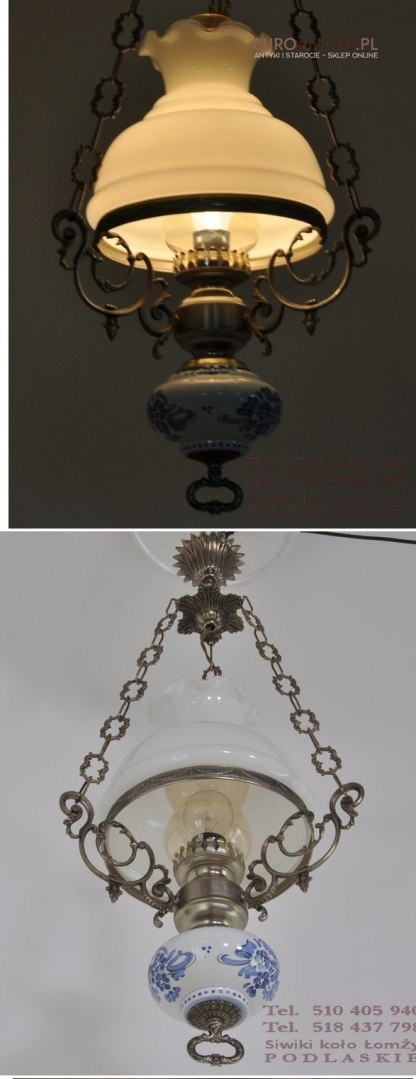 SREBRNA LAMPA ZYRANDOL DO KUCHNI GANKA GANKU HOLU vnv