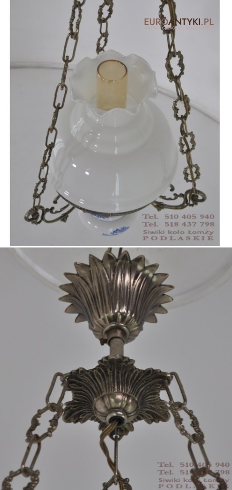 SREBRNA LAMPA ZYRANDOL DO KUCHNI GANKA GANKU HOLU vnv