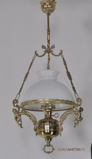 SREBRNO ZLOTA LAMPKA LAMPA ZYRANDOL VINTAGE LAMP