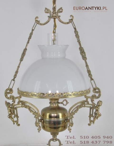 SREBRNO ZLOTA LAMPKA LAMPA ZYRANDOL VINTAGE LAMP