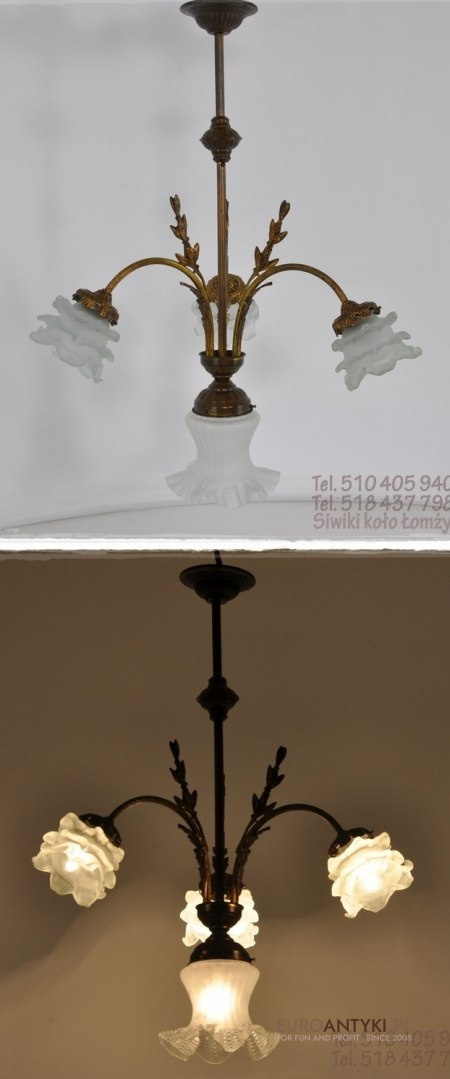 STARA LAMPA SECESYJNA JUGENDSTIL ART NOUVEAU ANTYK