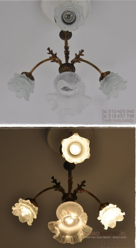 STARA LAMPA SECESYJNA JUGENDSTIL ART NOUVEAU ANTYK