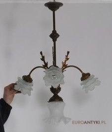 STARA LAMPA SECESYJNA JUGENDSTIL ART NOUVEAU ANTYK