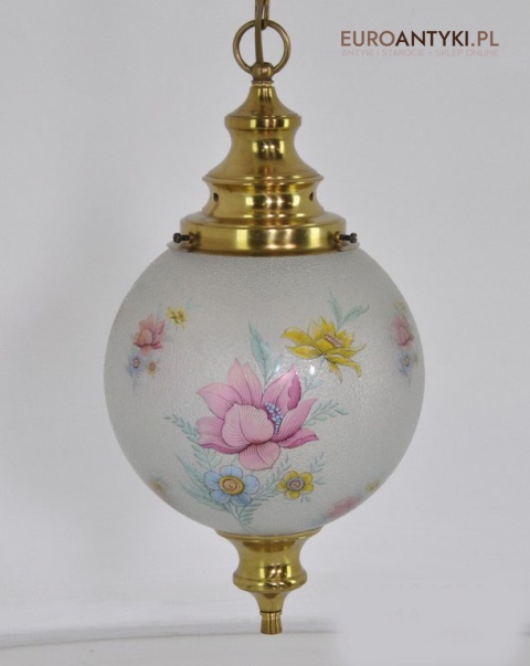 STARA LAMPKA LAMPA SZKLANA KULA DO GANKA HOLU