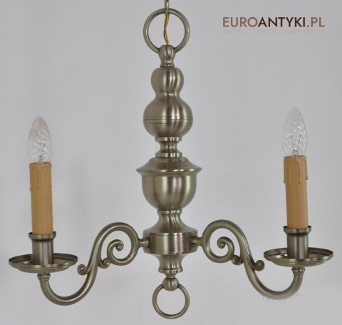 STARA MALA MALUTKA SREBRNA LAMPA ZYRANDOL DO HOLU