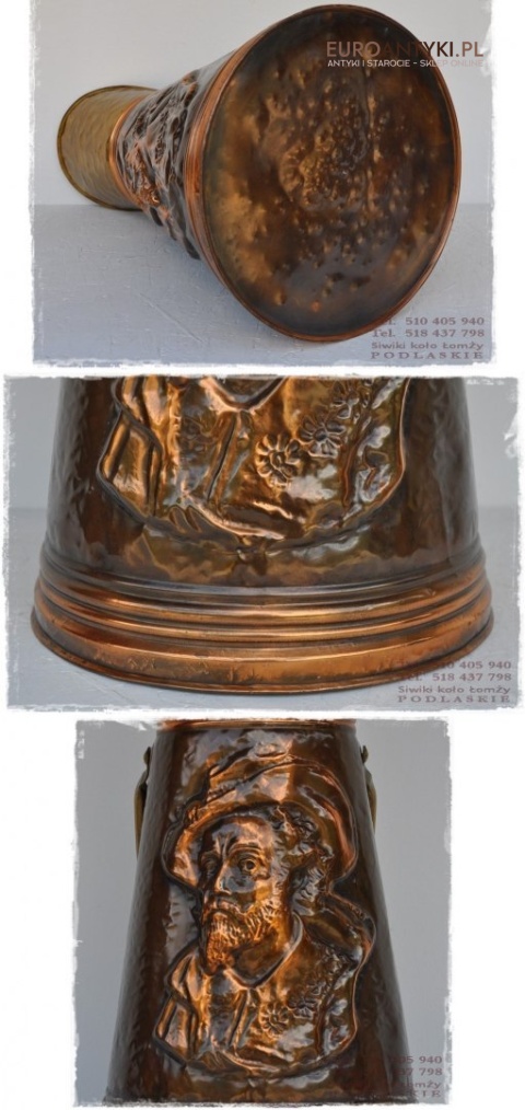 STARA OZDOBNA WEGLARKA POJEMNIK NA PARASOLE RUBENS