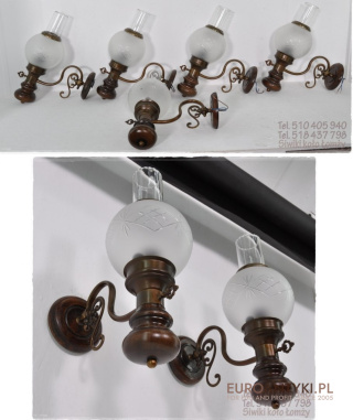 STARE KINKIETY LAMPKI LAMPY RUSTYKALNE RUSTIC OLD