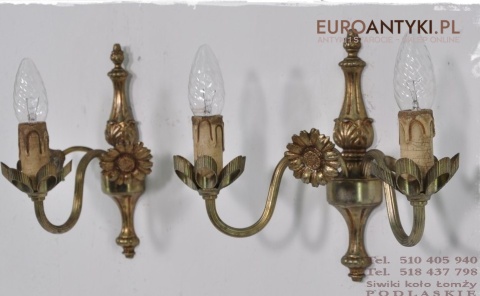 STARE KINKIETY SREBRNY KOLOR SATARE SREBRO LAMPKI