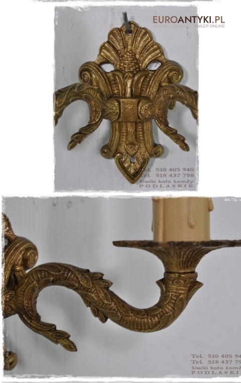 STARE ZLOTE KINKIETY EMPIRE EMPIR STYL ANGIELSKI