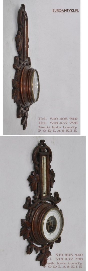STARY BAROMETR TERMOMETR STACJA POGODOWA POGODY